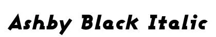 Ashby Black Italic