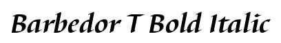 Barbedor T Bold Italic