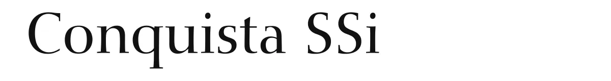 Conquista SSi original font preview