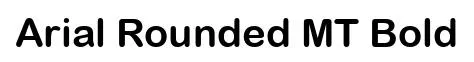 Arial Rounded MT Bold font preview