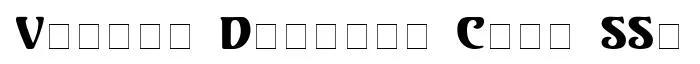 Volute Display Caps SSi original font preview