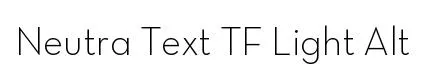 Neutra Text TF Light Alt