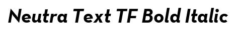 Neutra Text TF Bold Italic