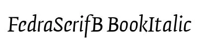 FedraSerifB BookItalic