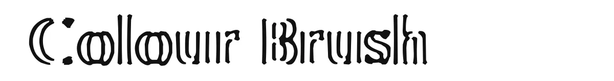 Colour Brush original font preview
