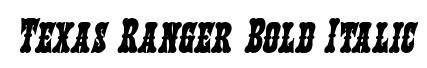 Texas Ranger Bold Italic