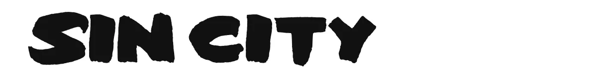 Sin City original font preview