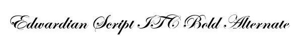 Edwardian Script ITC Bold Alternate