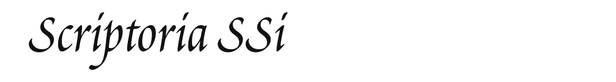 Scriptoria SSi font preview