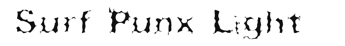 Surf Punx Light font preview