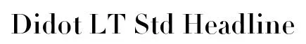 Didot LT Std Headline