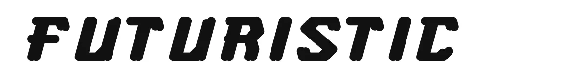 FUTURISTIC font preview