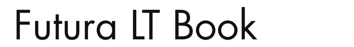 Futura LT Book font preview