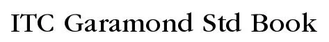 ITC Garamond Std Book font preview