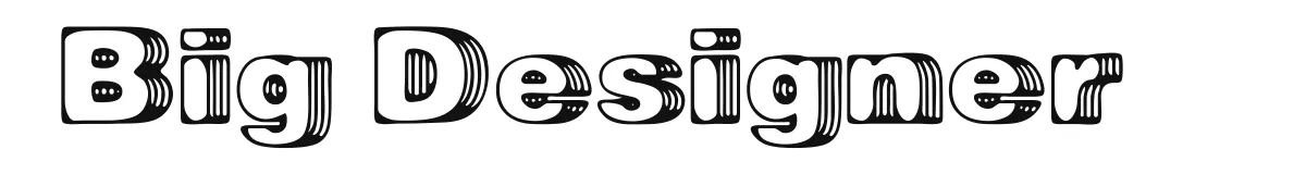Big Designer font preview