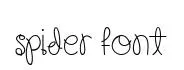 SPIDER font