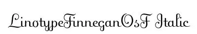 LinotypeFinneganOsF Italic