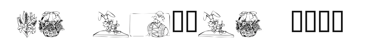 KR Easter 2002 font preview