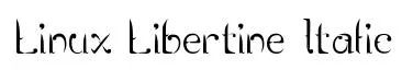 Linux Libertine Italic