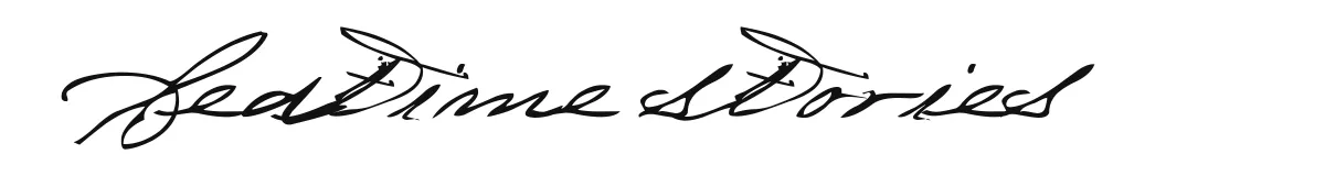 bedtime stories font preview
