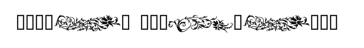 Flower Ornaments original font preview