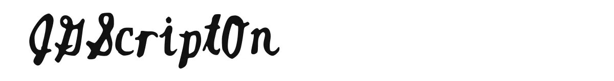 JGScriptOn original font preview