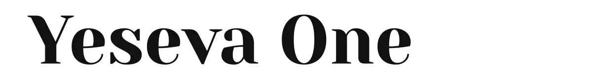 Yeseva One font preview