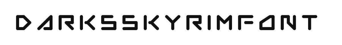 DarksSkyrimFont original font preview