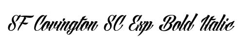 SF Covington SC Exp Bold Italic