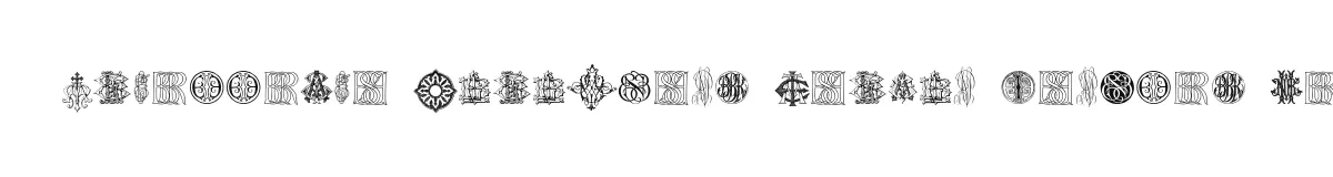 Intellecta Monograms Random Samples Ten font preview