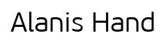 Alanis Hand original font preview