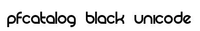 PFCatalog Black Unicode