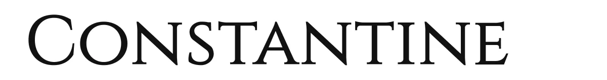 Constantine font preview