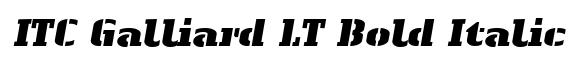 ITC Galliard LT Bold Italic