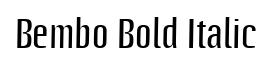 Bembo Bold Italic