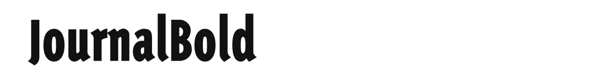 JournalBold font preview