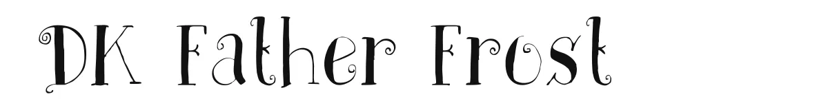 DK Father Frost font preview