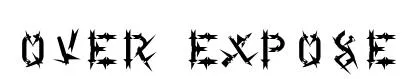 Over Expose original font preview
