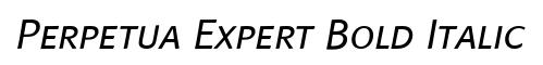 Perpetua Expert Bold Italic