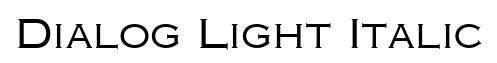 Dialog Light Italic