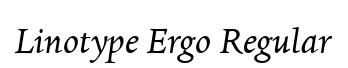 Linotype Ergo Regular