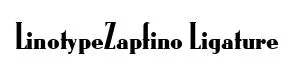 LinotypeZapfino Ligature