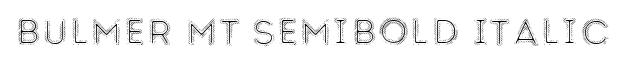 Bulmer MT SemiBold Italic