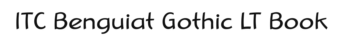 ITC Benguiat Gothic LT Book original font preview