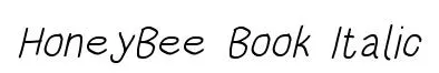 HoneyBee Book Italic