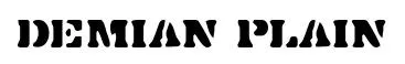 Demian Plain original font preview