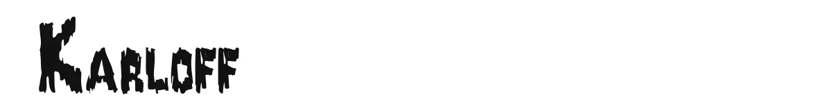 Karloff original font preview
