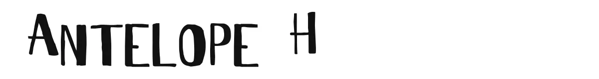 Antelope H original font preview