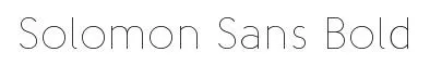 Solomon Sans Bold