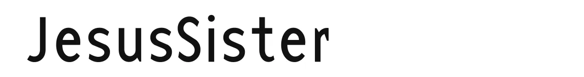 JesusSister original font preview